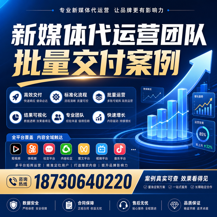 酒泉代运营公司多客户账号批量高效交付案例